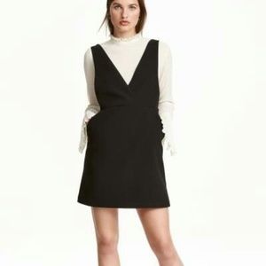 H&M Black Pinafore dress
